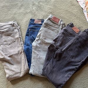 5 pairs of jeans! 1 rag & bone and 4 Madewell pairs. R&B size 24, Madewell 23.